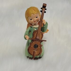 Charming Angel Figurine with Cello